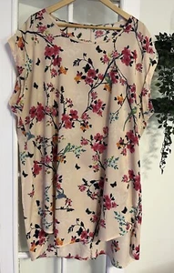 Ladies Top Size 22 Tunic New Look Sumner Floral Curve Range - Picture 1 of 5
