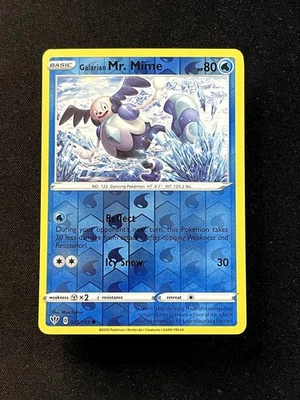 Galarian Mr. Mime Common SWSH03: Darkness Ablaze 035/189 NM Reverse Holo - Image 1 of 2