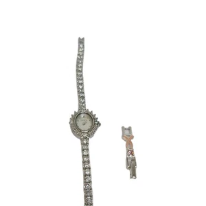 Reloj de vestir pequeño vintage de cristal austriaco genuino Elgin para mujer EG124N - Imagen 1 de 8