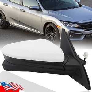 11Pins White Right RH Side Mirror Power Heated View Camera For Honda Civic 16-20 - Picture 1 of 20