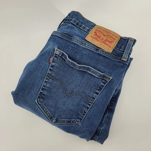 Levi Strauss 511 Mens 36x32 Slim Fit Blue Denim Jeans Pants Made in Pakistan - Picture 1 of 7