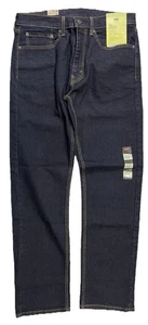 Levi’s 506 Comfort High Stretch Straight Jeans Dark Wash Blue NWT 34x32 - Picture 1 of 8