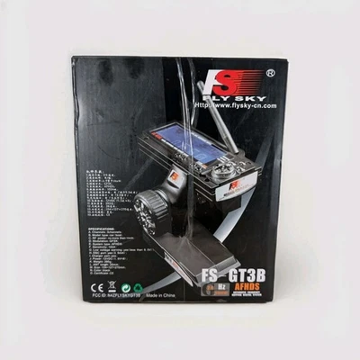 Flysky FS-GT3B 2.4G 3CH Radio Model Remote Control LCD &Receiver For RC Car Boat - Image 1 of 4