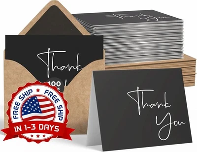 Tarjetas De Agradecimiento Divertidas Con Sobres Y Pegatinas Tarjetas De Notas. - Image 1 of 4