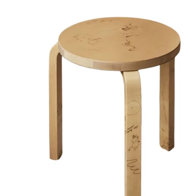Artek x Moomin Stool 60 Celebratinon Made in Finland With Box - Image 1 of 4