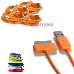 4 3FT 30PIN USB SYNC DATA POWER CHARGER ORANGE CABLE CORD IPHONE IPOD TOUCH IPAD - Bild 1 von 1