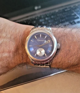 Rousseau Automatic Blue Dial Calendar Men's Watch 920-223 5ATM - Picture 1 of 4