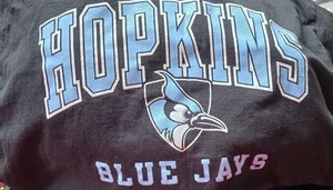Johns Hopkins University Erwachsene T-Shirt Blue Jays Logo - Schwarz - Größe L - Bild 1 von 2