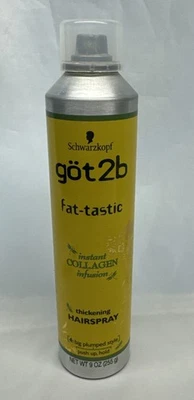 Schwarzkopf Got2b FAT-TASTIC spray para el cabello espesante de colágeno - aerosol 9 OZ Foto 1 de 3