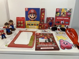 Nintendo Activity Book Figures Lot ZELDA POKEMON MARIO Sunglasses Plus More - Picture 1 of 13
