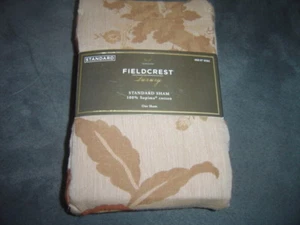 Fieldcrest Luxus Standard Schein braun hellbraun geblümt NEU - Bild 1 von 1
