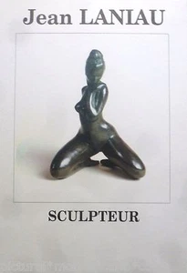 JEAN*LANIAU*AFFICHE*ART*SCULPTEUR*NU*NUDE*FEMME*WOMAN*RARE*MUSEE*1980*COLLECTOR - Picture 1 of 1