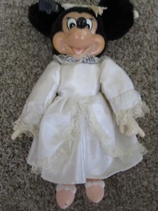 "MINNIE MOUSE" IN WHITE DRESS BY APPLAUSE, VINTAGE - Picture 1 of 4