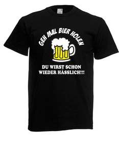 Herren T-Shirt Geh mal Bier holen I Lustig I Fun I Sprüche I bis 5XL - Picture 1 of 11