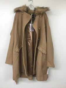 Jessica Simpson Women's Double Breasted Wool Fashion Coat, Camel, Large NWT - Picture 1 of 4