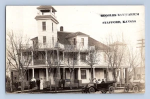 RPPC 1912. RUGGLES SANITARIUM. STAFFORD, KANSAS. POSTCARD DM13 - Picture 1 of 2