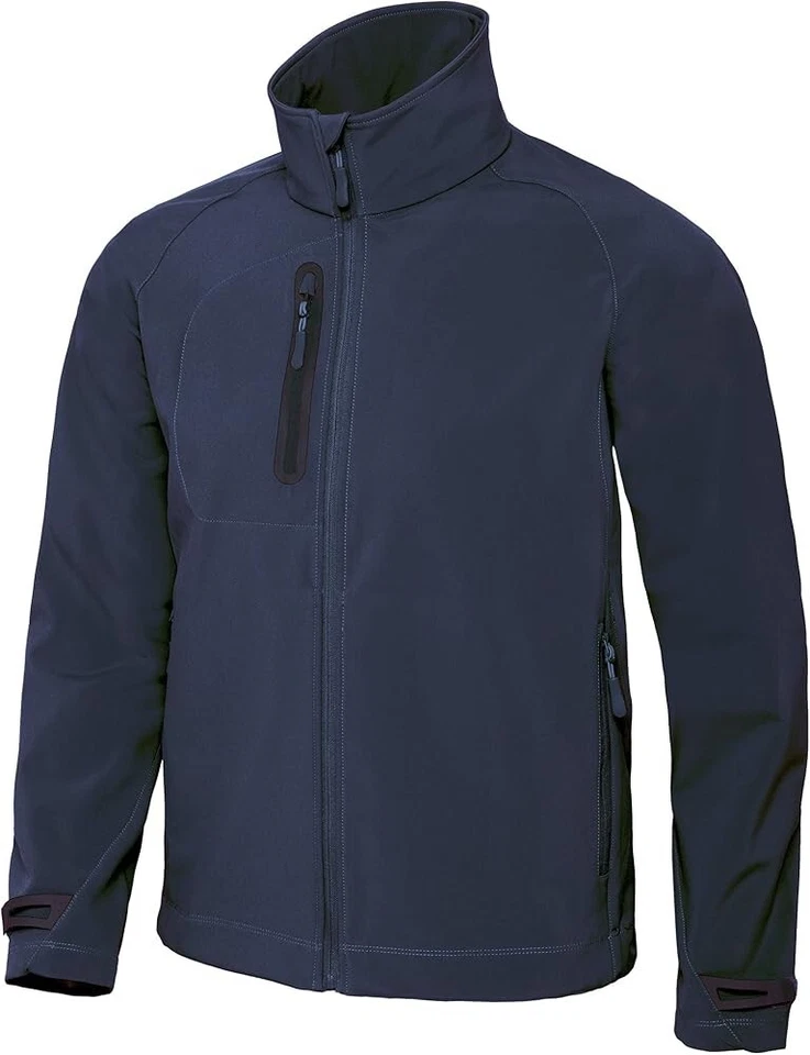 B&C Mens X-Lite 3 Layer Softshell Performance Jacket - Mens XL Navy - Image 1 of 1