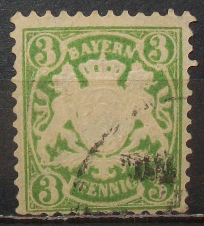 N°416K STAMP DEUTSCHES REICH BAYERN CANCELED Aus - Image 1 of 1