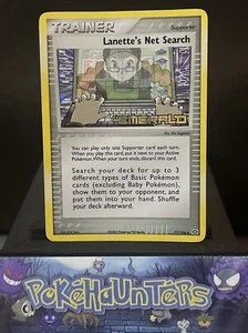 Pokemon Card Lanette's Net Search 77/106 EX Emerald STAMPED Reverse Light Play - Picture 1 of 5