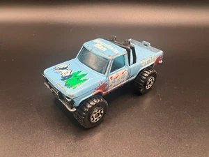 Matchbox Mini Pick Up Truck Blue 4x4 Mountain Man Macau Chipped Edges - Picture 1 of 4