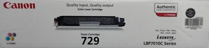Canon 729 Genuine Original Black Toner Cartridge LBP7010C Series, OVP - Afbeelding 1 van 6