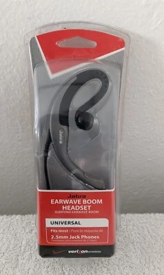 NIB New Jabra Earwave Boom Silver Black Clip Headset - Image 1 of 3