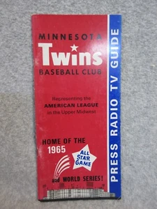 1965  MINNESOTA TWINS  BaseBall  Press Radio Tv MEDIA GUIDE  MLB   UNUSED - Picture 1 of 2