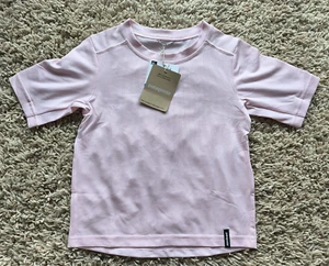 Patagonia Baby Capilene Silk Weight T-Shirt Size 5T Girls Peaceful Pink NEW - Picture 1 of 6