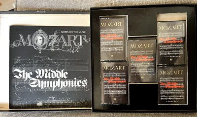 1980 Time Life Mozart THE MIDDLE SYMPHONIES 5 Cassette Set & Notes Music Booklet - Image 1 of 4