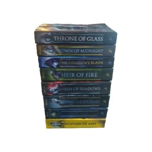 Sarah J Maas Throne of Glass Series Complete Set Trade PB Lot of 8 OOP Covers - Bild 1 von 6