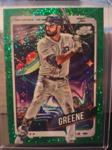 2024 Topps Cosmic Chrome Riley Greene Green Space Dust /75 Detroit Tigers - Picture 1 of 2