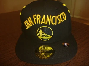 GOLDEN STATE WARRIORS NEW ERA 59FIFTY 2023/24 CITY EDITION BLACK FITTED HAT - Picture 1 of 12