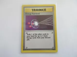 Energy Retrieval Base Set Pokemon Card LP - Picture 1 of 2