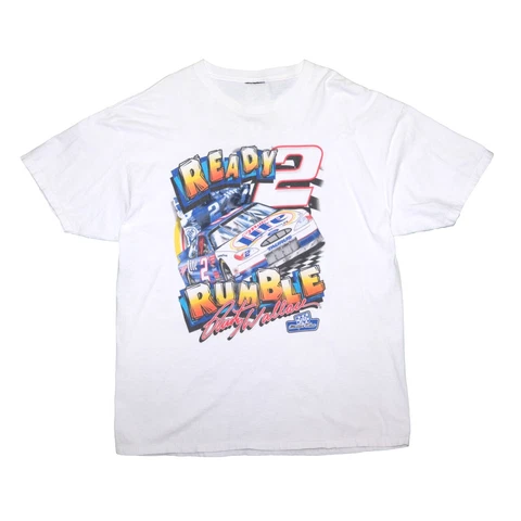 Vintage Rusty Wallace Ready 2 Rumble Racing T-Shirt Size XL 2000 NASCAR Cover