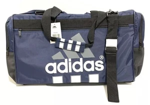 Adidas große Seesack Fitnessstudio Sport Schulter Trainer Vintage 20x13x12 Medaillengewinner Fußball - Bild 1 von 9
