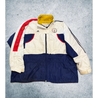 Vintage Olympics Jacket 2000 Australia Adidas XL Rulon Gardner Red Blue USA Team - Image 1 of 4