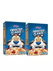 Kellogg's Frosted Flakes Breakfast Cereal, 2 boxes 10.9 ounces each NEW - Picture 1 of 5