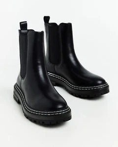 NEW ALICE IN THE EVE Bobbi Chelsea Boots Black - Picture 1 of 37