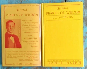 Selected Pearls of Wisdom & Also Buddhism 1937 Tehyi Hsieh HCDJ 1st SIGNED - Imagen 1 de 3