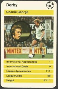 TOP TRUMPS-BRITISH STARS 1978-DERBY COUNTY & ENGLAND-CHARLIE GEORGE
