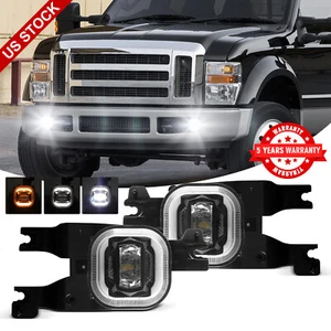 2PCS Bumper Fog Lights DRL For Ford F-250 F-350 F-450 F-550 Super Duty 2008-2010 - Bild 1 von 12