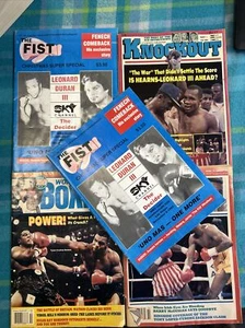 Vintage Bulk Lot Small Bundle X5 Boxing Magazine 1980s Mike Tyson Fenech - Picture 1 of 15