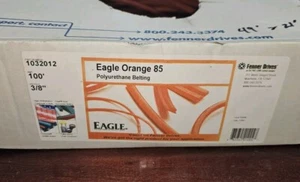 Fenner Drives Eagle Orange 85 Polyurethane Belting 1032012 3/8" 49' & 21' - Picture 1 of 2