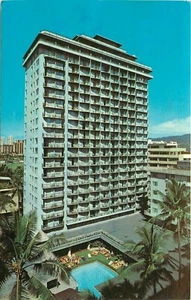 Postal Waikiki Village Hotel Honolulu Hawaii ALTA pm 1976 - Imagen 1 de 2