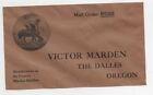 1910 Advertising Cover Victor Marden Saddle Maker The Dalles Oregon w Cowboy