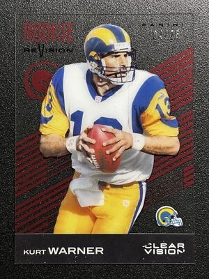 2015 Panini Clear Vision Red #87 Kurt Warner SN St. Louis Rams - Image 1 of 2