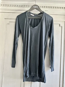 CLU Womens Green Rayon Scoop Neck Casual Long Sleeve Top - Picture 1 of 11