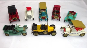8 MATCHBOX MODELS OF YESTERYEAR ANTIQUE CARS MADE IN ENGLAND BY LESNEY PARTS CAR - Picture 1 of 5