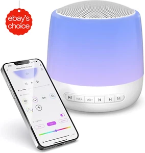 Baby Sound Machine Night Light 34 Soothing Sounds APP Remote Control - Picture 1 of 12