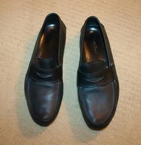 Ralph Lauren Purple Label Made in Italy Black Leather Bentley Driving Shoes 13 - Picture 1 of 6